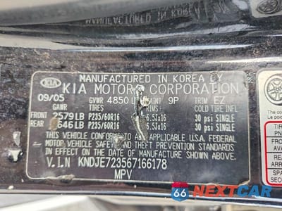 Zdjęcie 13 z 13 samochodu: 2006 KIA SPORTAGE LX VIN:KNDJE723567166178 - miniatura