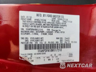 Zdjęcie 13 z 13 samochodu: 2011 FORD FOCUS SE VIN:1FAHP3FN1BW117210 - miniatura
