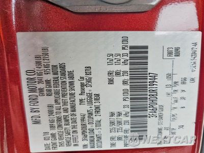 Zdjęcie 12 z 12 samochodu: 2018 FORD FUSION SE VIN:3FA6P0HD8JR199447 - miniatura