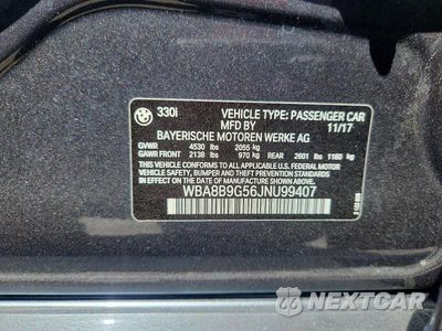 Zdjęcie 12 z 12 samochodu: 2018 BMW 330 I VIN:WBA8B9G56JNU99407 - miniatura