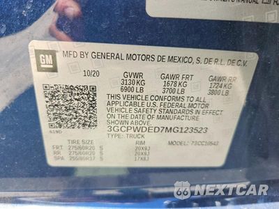 Zdjęcie 12 z 12 samochodu: 2021 CHEVROLET SILVERADO C1500 RST VIN:3GCPWDED7MG123523 - miniatura