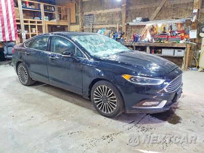 Czwarte zdjęcie samochodu z boku: 2018 FORD FUSION TITANIUM/PLATINUM VIN:3FA6P0D95JR226038 - miniatura
