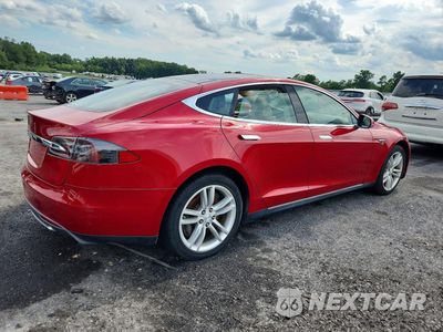 Trzecie zdjęcie samochodu z tyłu: 2014 TESLA MODEL S VIN:5YJSA1S10EFP43459 - miniatura