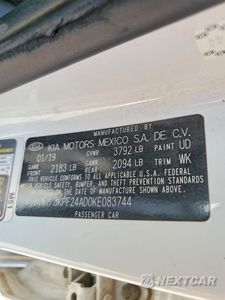 Zdjęcie 12 z 12 samochodu: 2019 KIA FORTE LXS VIN:3KPF24AD0KE083744 - miniatura
