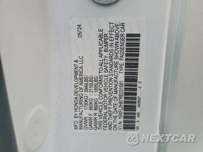 Zdjęcie 12 z 12 samochodu: 2024 HONDA CIVIC SPORT VIN:19XFL2H87RE031581 - miniatura