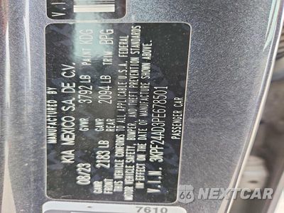 Zdjęcie 13 z 13 samochodu: 2023 KIA FORTE LXS VIN:3KPF24AD3PE678501 - miniatura