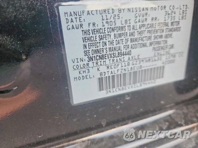 Zdjęcie 12 z 12 samochodu: 2025 NISSAN VERSA SV VIN:3N1CN8EVXSL894440 - miniatura