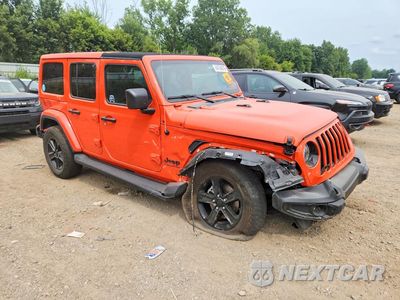 Czwarte zdjęcie samochodu z boku: 2023 JEEP WRANGLER SAHARA VIN:1C4HJXEG1PW635623 - miniatura