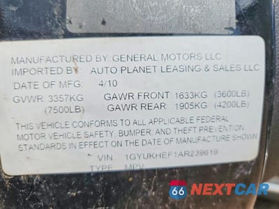 Zdjęcie 13 z 13 samochodu: 2010 CADILLAC ESCALADE ESV LUXURY VIN:1GYUKHEF1AR239619 - miniatura