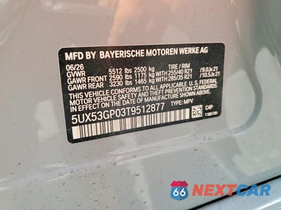 Zdjęcie 13 z 13 samochodu: 2026 BMW X3 30 XDRIVE VIN:5UX53GP03T9512877 - miniatura