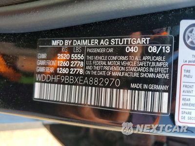 Zdjęcie 12 z 12 samochodu: 2014 MERCEDES-BENZ E 550 4MATIC VIN:WDDHF9BBXEA882970 - miniatura