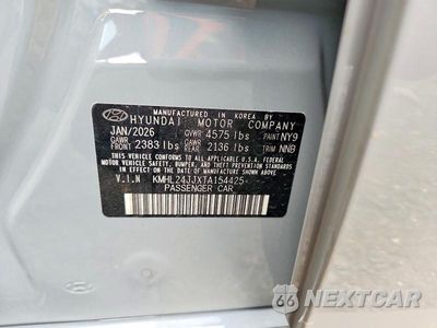 Zdjęcie 13 z 13 samochodu: 2026 HYUNDAI SONATA HYBRID BLUE VIN:KMHL24JJXTA154425 - miniatura