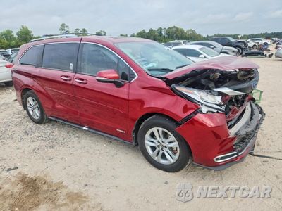 Czwarte zdjęcie samochodu z boku: 2021 TOYOTA SIENNA LIMITED 7-PASSENGER VIN:5TDZRKEC2MS066841 - miniatura