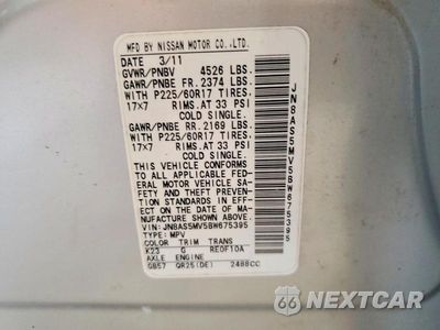 Zdjęcie 13 z 13 samochodu: 2011 NISSAN ROGUE S VIN:JN8AS5MV5BW675395 - miniatura