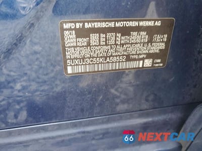 Zdjęcie 13 z 13 samochodu: 2019 BMW X4 XDRIVE30I VIN:5UXUJ3C55KLA58552 - miniatura