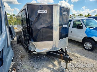 Czwarte zdjęcie samochodu z boku: 2024 CARRY-ON 7X16CGRBNB ENCLOSED CARGO TRAILER VIN:4YMBC1628RG025910 - miniatura