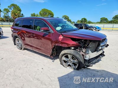 Czwarte zdjęcie samochodu z boku: 2019 TOYOTA HIGHLANDER LIMITED PLATINUM VIN:5TDYZRFH3KS322688 - miniatura