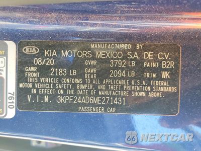Zdjęcie 13 z 13 samochodu: 2021 KIA FORTE LXS VIN:3KPF24AD6ME271431 - miniatura