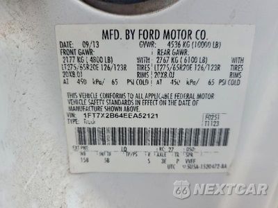Zdjęcie 13 z 13 samochodu: 2014 FORD F250 SUPER DUTY VIN:1FT7X2B64EEA52121 - miniatura