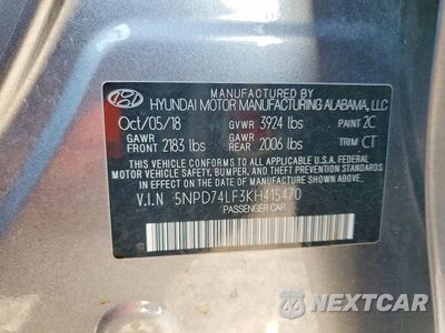 Zdjęcie 12 z 12 samochodu: 2019 HYUNDAI ELANTRA SE VIN:5NPD74LF3KH415470 - miniatura
