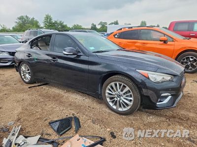 Czwarte zdjęcie samochodu z boku: 2021 INFINITI Q50 LUXE VIN:JN1EV7BR7MM753182 - miniatura
