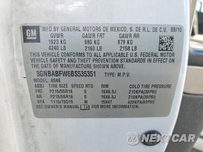 Zdjęcie 12 z 12 samochodu: 2011 CHEVROLET HHR LT VIN:3GNBABFW6BS535351 - miniatura