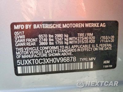 Zdjęcie 13 z 13 samochodu: 2017 BMW X5 XDR40E VIN:5UXKT0C3XH0V96878 - miniatura