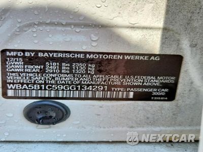 Zdjęcie 13 z 13 samochodu: 2016 BMW 535 I VIN:WBA5B1C59GG134291 - miniatura