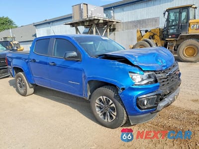 Czwarte zdjęcie samochodu z boku: 2021 CHEVROLET COLORADO Z71 VIN:1GCGTDEN9M1289851 - miniatura