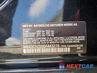 Zdjęcie 12 z 12 samochodu: 2013 BMW 328 I SULEV VIN:WBA3C1C55DF443276 - miniatura