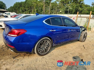 Trzecie zdjęcie samochodu z tyłu: 2019 GENESIS G70 ADVANCED VIN:KMTG64LA1KU031599 - miniatura