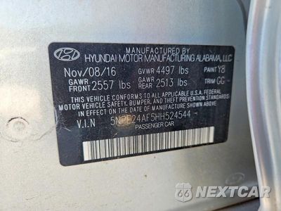 Zdjęcie 12 z 12 samochodu: 2017 HYUNDAI SONATA SE VIN:5NPE24AF5HH524544 - miniatura