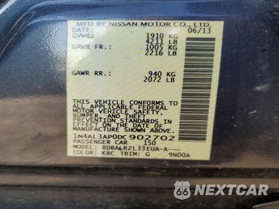 Zdjęcie 12 z 12 samochodu: 2013 NISSAN ALTIMA 2.5 S VIN:1N4AL3AP0DC902702 - miniatura