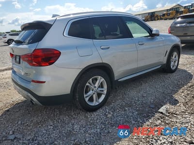 Trzecie zdjęcie samochodu z tyłu: 2019 BMW X3 XDRIVE30I VIN:5UXTR9C56KLE21044 - miniatura