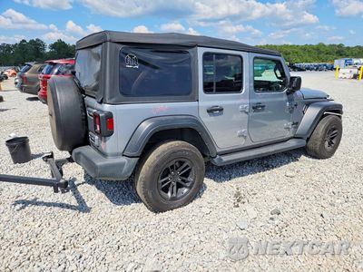 Trzecie zdjęcie samochodu z tyłu: 2021 JEEP WRANGLER UNLIMITED SPORT VIN:1C4HJXDN4MW751720 - miniatura