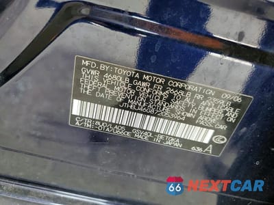Zdjęcie 12 z 12 samochodu: 2007 LEXUS ES 350 VIN:JTHBJ46G872053964 - miniatura