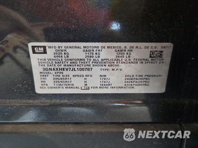 Zdjęcie 13 z 13 samochodu: 2018 CHEVROLET EQUINOX LS VIN:3GNAXHEV7JL100787 - miniatura