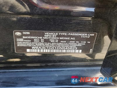 Zdjęcie 12 z 12 samochodu: 2013 BMW 328 I SULEV VIN:WBA3C1G51DNR45623 - miniatura