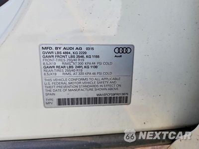 Zdjęcie 13 z 13 samochodu: 2015 AUDI Q3 PREMIUM PLUS VIN:WA1EFCFS9FR013875 - miniatura