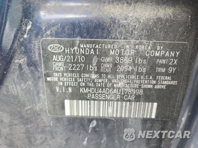 Zdjęcie 13 z 13 samochodu: 2010 HYUNDAI ELANTRA GLS VIN:KMHDU4AD6AU178998 - miniatura