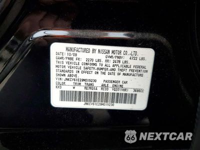Zdjęcie 12 z 12 samochodu: 2009 INFINITI G37 SEDAN BASE VIN:JNKCV61E29M015230 - miniatura