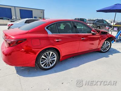 Trzecie zdjęcie samochodu z tyłu: 2021 INFINITI Q50 LUXE VIN:JN1EV7BP0MM700886 - miniatura