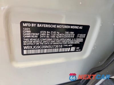 Zdjęcie 13 z 13 samochodu: 2022 BMW X1 XDRIVE28I VIN:WBXJG9C09N5U73618 - miniatura