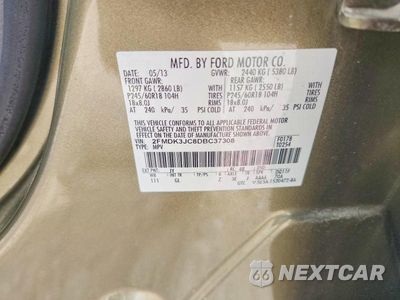 Zdjęcie 13 z 13 samochodu: 2013 FORD EDGE SEL VIN:2FMDK3JC8DBC37308 - miniatura