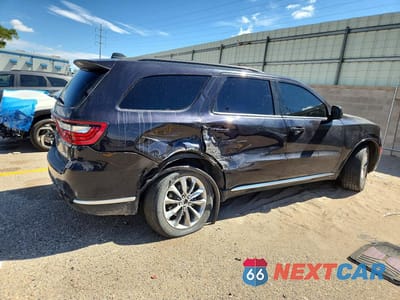 Trzecie zdjęcie samochodu z tyłu: 2021 DODGE DURANGO SXT VIN:1C4RDJAG7MC792830 - miniatura