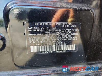 Zdjęcie 12 z 12 samochodu: 2017 SUBARU CROSSTREK PREMIUM VIN:JF2GPABC0H8204187 - miniatura