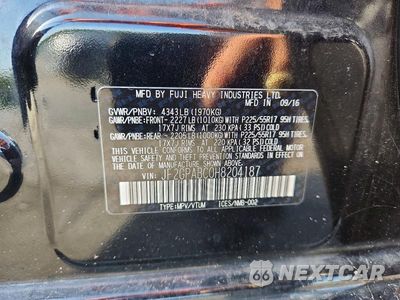 Zdjęcie 12 z 12 samochodu: 2017 SUBARU CROSSTREK PREMIUM VIN:JF2GPABC0H8204187 - miniatura