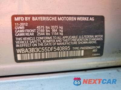 Zdjęcie 12 z 12 samochodu: 2013 BMW 328 XI VIN:WBA3B3C55DF540895 - miniatura