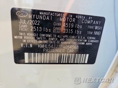 Zdjęcie 12 z 12 samochodu: 2023 HYUNDAI SONATA HYBRID LIMITED VIN:KMHL54JJ7PA054568 - miniatura