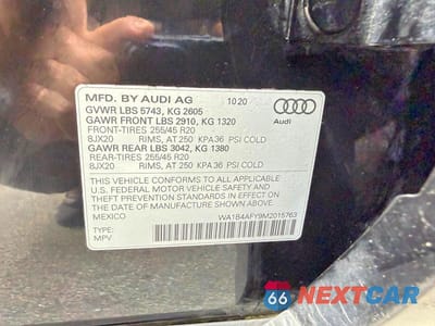 Zdjęcie 10 z 14 samochodu: 2021 AUDI SQ5 PREMIUM PLUS VIN:WA1B4AFY9M2015763 - miniatura